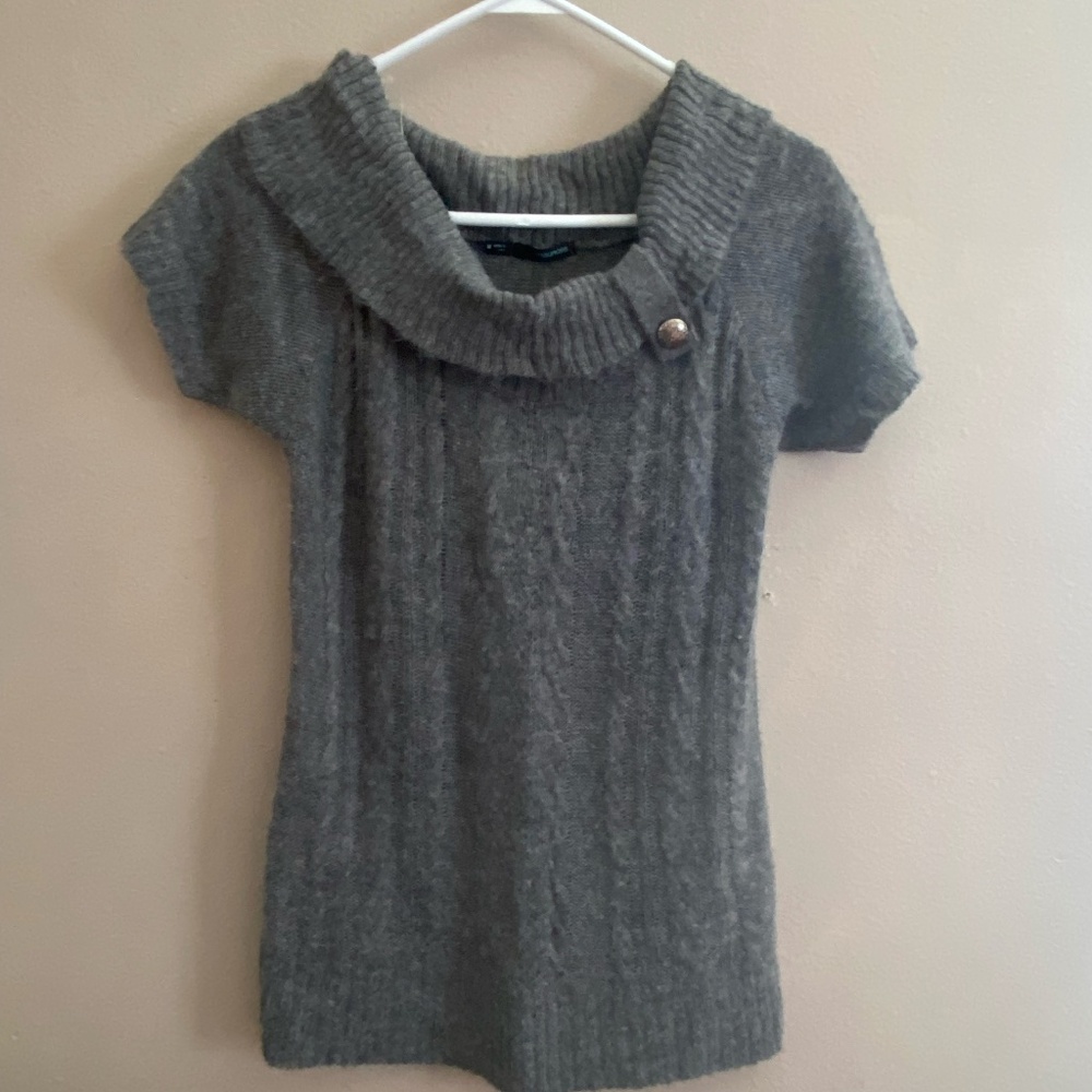 Cowl neck off the shoulder Sweater